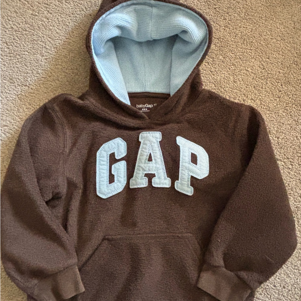 GAP baby (5T)  Brown and Blue Hoodie Sweater